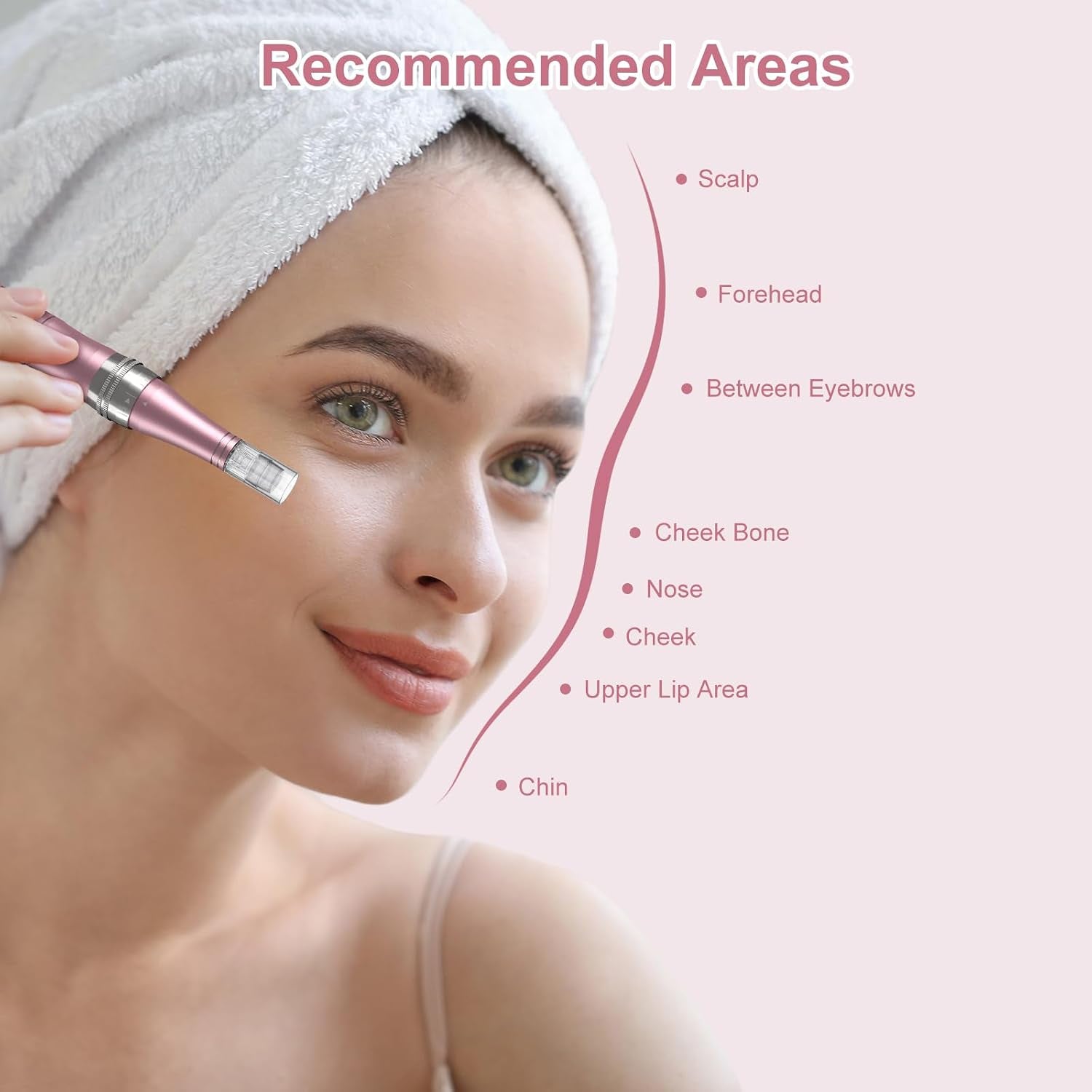 Dermapen Electric Microneedling Pen Rechargeable with 12 Needles for Wrinkles Stretch Marks Acnee Scar 0-2 Mm Adjustable 3 Speeds – Grey